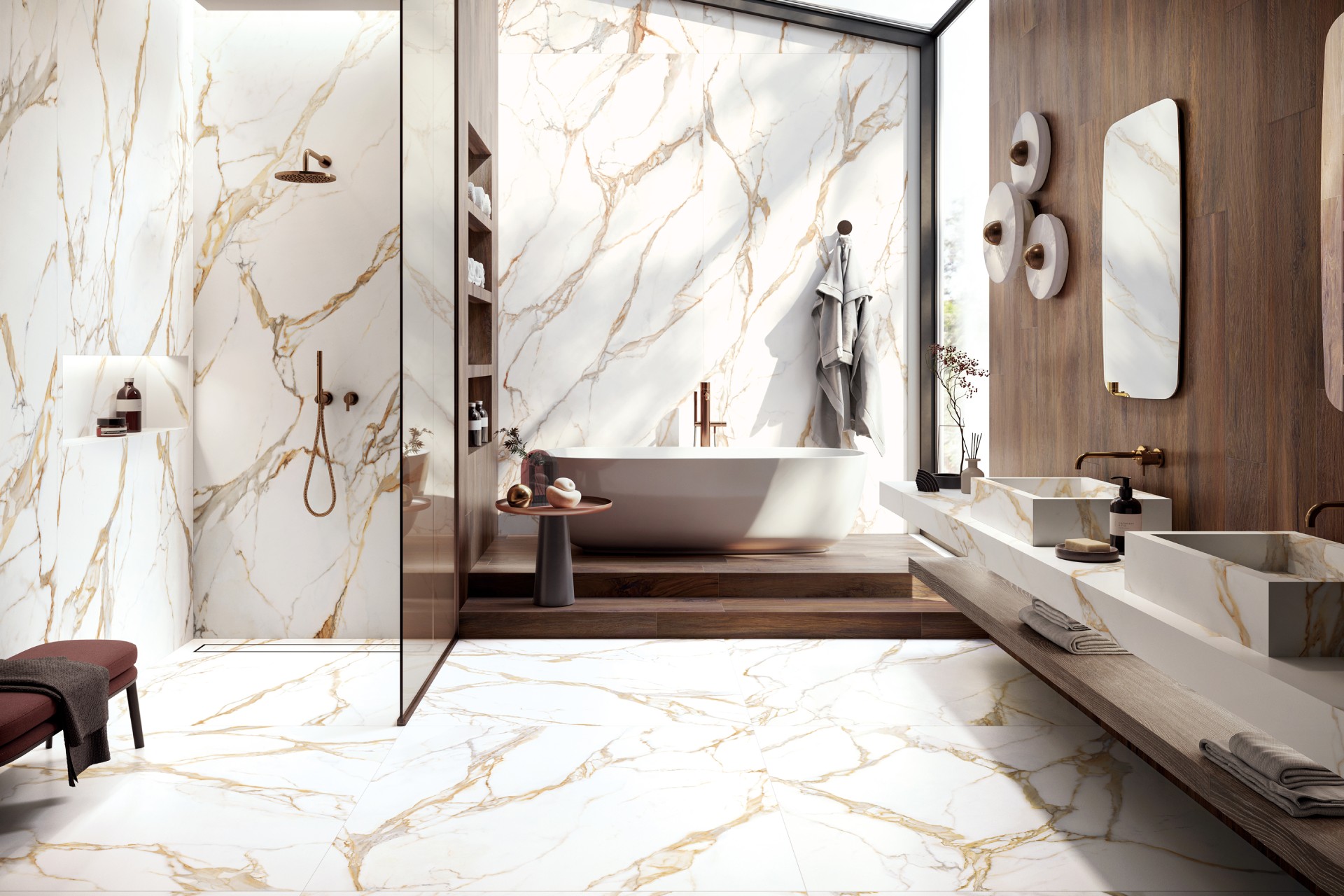 Regazzetti Consulenza Casa Pavimenti Rivestimenti Ceramiche Casa Pregnana Milanese Milano Tagina Calacatta Gold